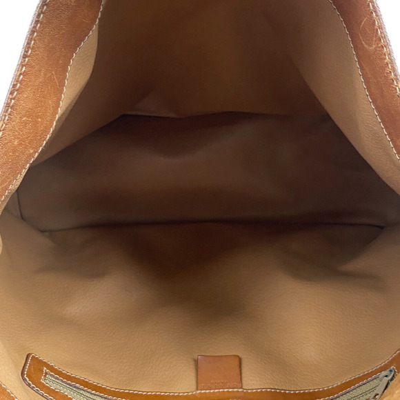 Celine Macadam Pattern Shoulder Canvas Shoulder Handbag Brown - Picture 7 of 7